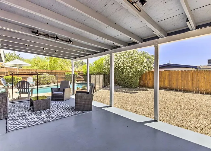 3 Mi To Asu! Snowbird Poolside Escape In Tempe